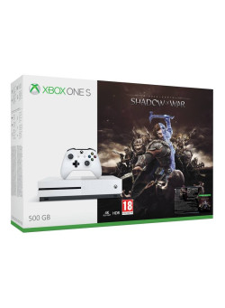 Игровая приставка Microsoft Xbox One S 500 Gb White + Средиземье: Тени Войны